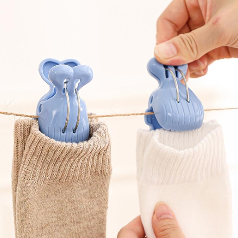 Мультяшный кит Безшовная прищепка для белья Прищепки для одежды Квилт Носки Нижнее белье Полотенца и другие Вешалки Фиксированный большой ветрозащитный зажим