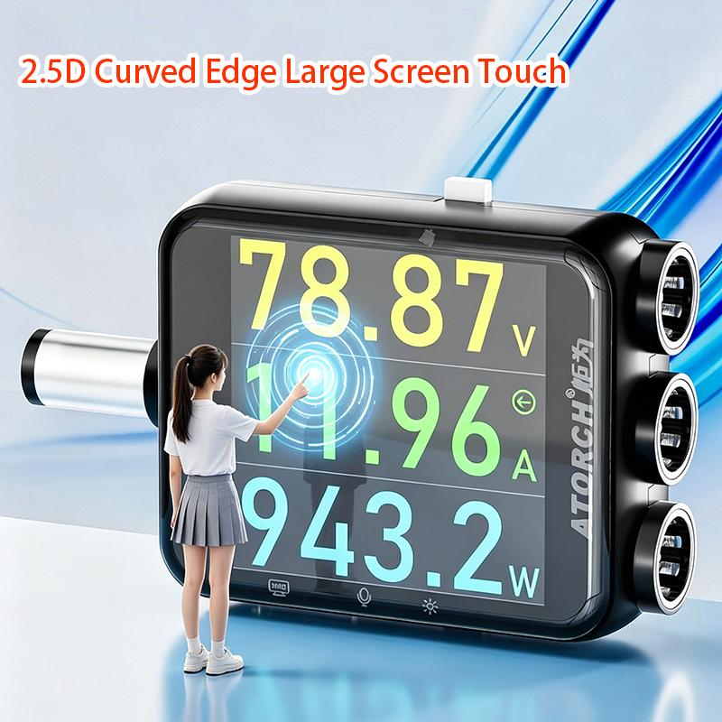 ATORCH D5P Touch Screen 5.5 Tester 4.5-80V 12A Digital Voltmeter Ammeter Wattmeter Battery Capacity Power Analyzer Monitor