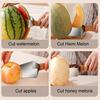 Watermelon Cutter Stainless Steel Melon Cutter Watermelon Slicers Wood Handle Efficient Fruit Cutting Tools