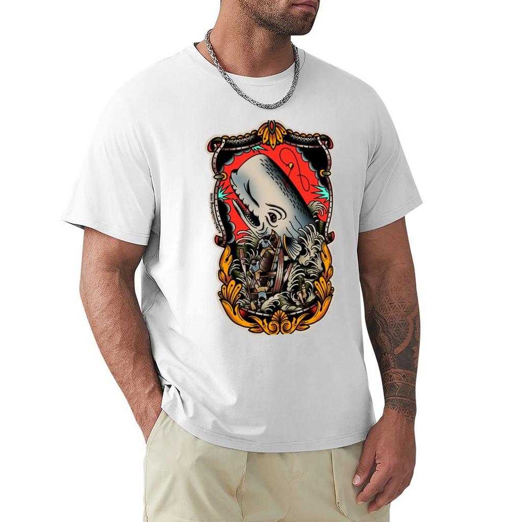 Moby Dick Tshirt Basic Daily Outfit Short Sleeve Tee