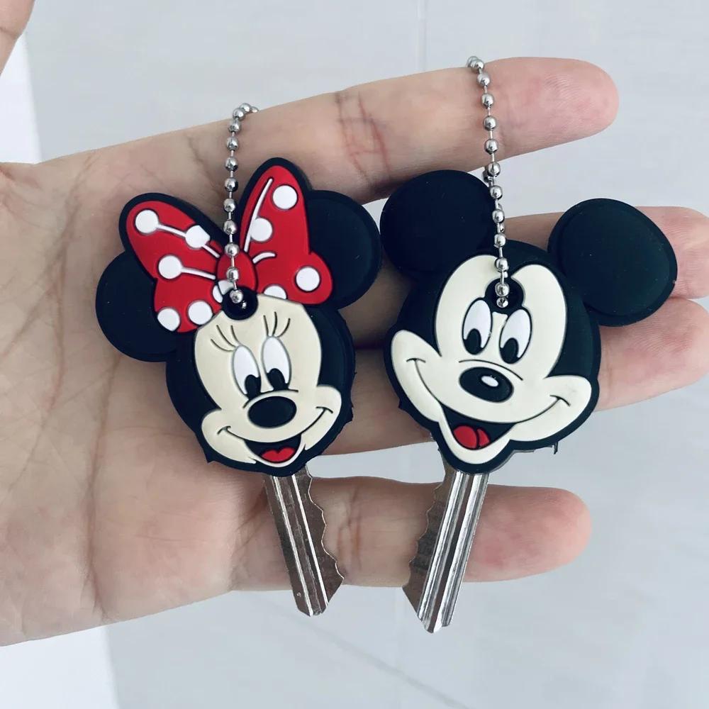 New Stitch Minnie Key Chains Spider Cartoon Keychain Cat Key Cover Caps Car Keychain Key Ring Holder Women