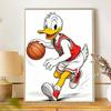 Disney Donald Duck Basketball Sports Diamond Paint Painting Art Kit Handmade DIY5D Home Decor Gift