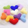 Heart Shape Semi-finished Accessories Handmade Crochet Wool Cotton Knitted Peach Heart Clothing Shoes Socks Scarf Accessories Accessories Accessories