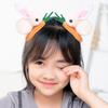 Children Hair Clip Mini Fuzzy Plush Non-slip Multi-colors Hair Accessories Headwear Cute Rabbit Bunny Carrot Duck Billed Clip