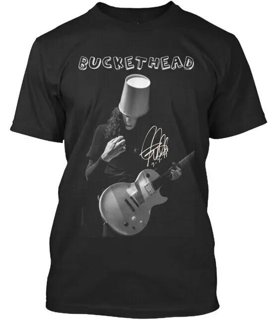 Buckethead signature Buckethead Guitar Black T Shirt Size S5XL Unisex T-Shirt