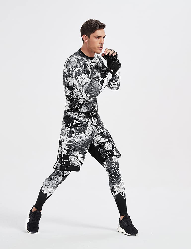 LAFROI High Performance Men's All Season Long Sleeve Compression Wear