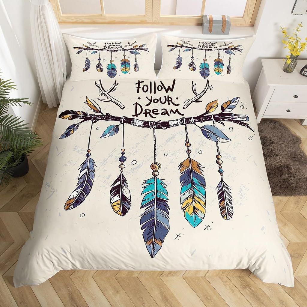 Bohemian print dream catcher bedding duvet cover independent station