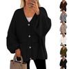 Sweaters For Women Button Long Sleeve Knit Sweater Coats With Pockets