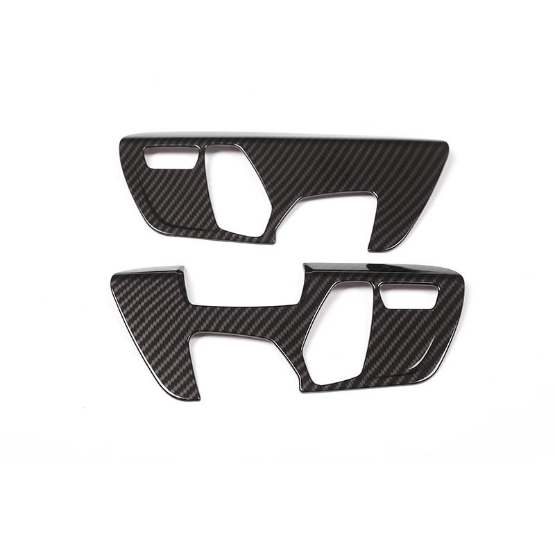 2 шт./компл., ABS автомобильное сиденье, регулировка кнопок переключателя, панель, декоративная накладка, подходит для BMW X1 F48 2016-автосалон