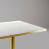 60 X 60 Cm Rome Bistro High Table In Translucent Marble