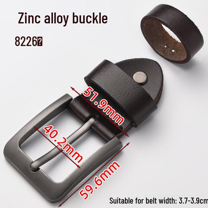 Men's Genuine Leather Pin Buckle Waistband Accessory