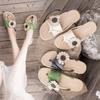 Fashion Woman Slippers Flowers Sandals Flops On Beach Shoes For Women Flip Slides Cheap Premium 2024 Luxury Liquidation Sale