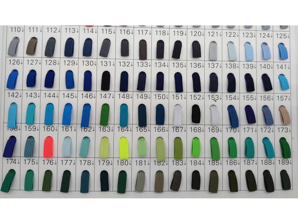 Эластичная плоская резинка - 300 цветов, заказ 1 рулон