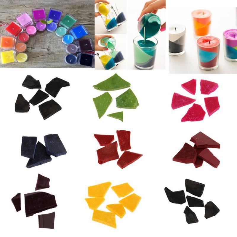 9 Colors Candle Wax Dye Candle Dye Chips Plant Wax Pigment For Candle Making