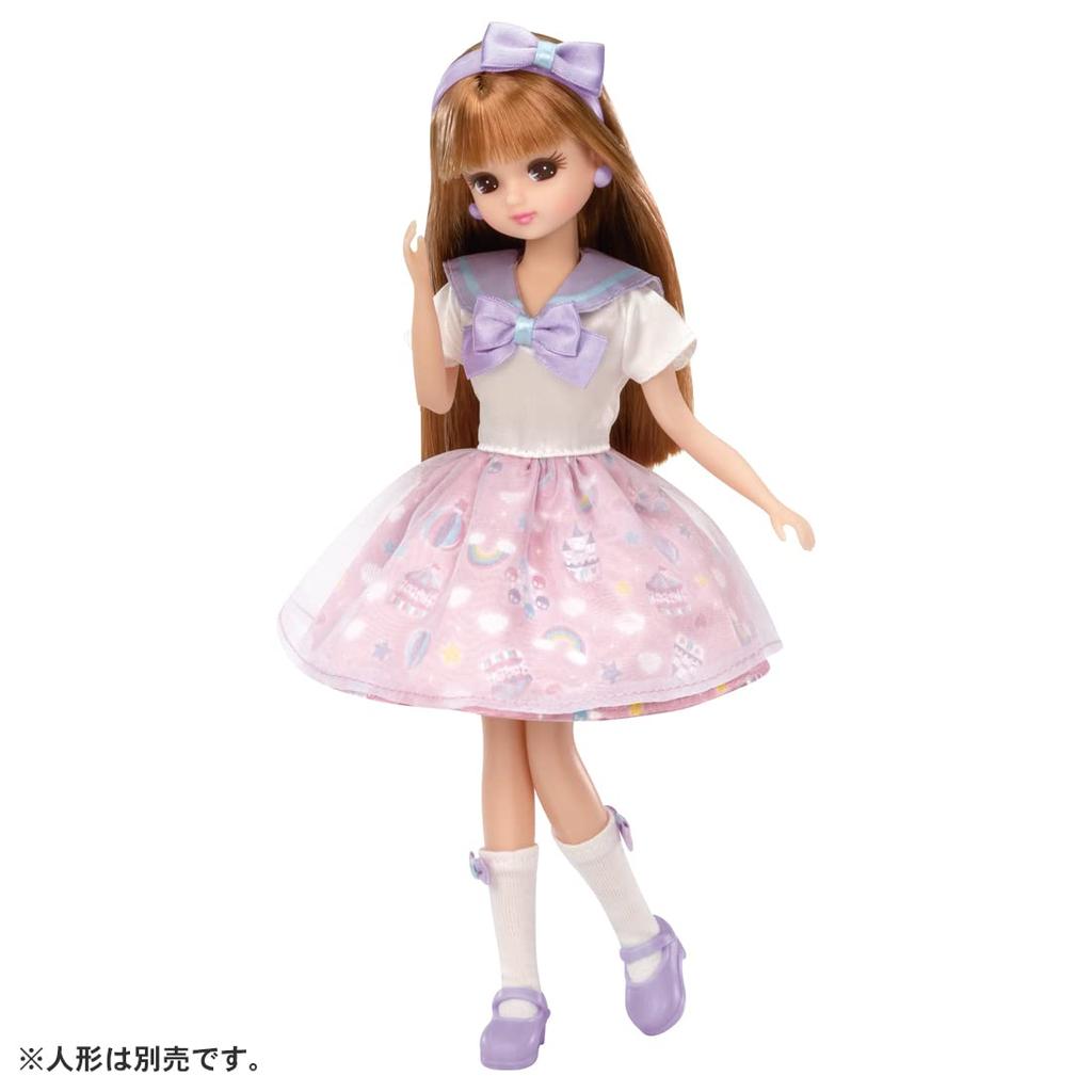 TAKARA TOMY Платье Юмэкава Юэнчи Play Toy Ages Licca-chan LW-09 Dress-up 3+