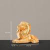 Majestic Geometric Lion Sculpture | A Bold Emblem of Strength & Success | Power-Packed Décor Statement – Pack of 1, Golden