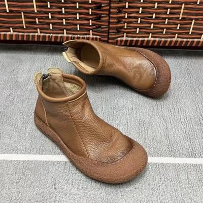 Кожаные балетки женские ботильоны дизайнерские ретро женские туфли 2025 трендовый бренд мягкие оксфордские туфли модные повседневные удобные зимние ботинки женские