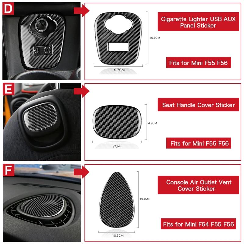 Carbon Fiber Style Switch Trim Kit for Mini Cooper F54 F55 F56 F57 F60 JCW Countryman