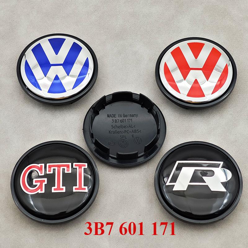VW GTI GOLF 2026 Горячее для VW VOLKSWAGEN 4 шт. 56 мм 63 мм 65 мм Колпачки центральных отверстий колесных дисков автомобиля Для Volkswagen VW Golf 4 5 6 7 R GTI Passa