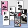 Чехол с японским аниме Initial D AE86 для Xiaomi Mi 11 Ultra 11T 10T 9T Pro Note 10 A2 9 8 Lite A3 CC9E 10S, черный мягкий чехол для телефона