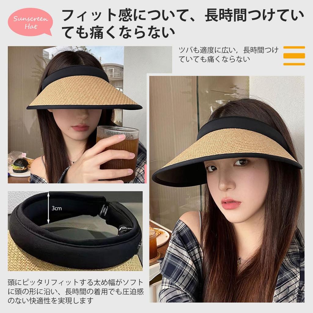 Соломенный солнцезащитный козырек для УФ-защиты Широкая повязка на голову Летает Маленькое лицо Горный Подбородочный ремешок в комплекте Номер [Lhyxuuk] Женщины, Защита, Поля, Тип, Не улетает,