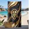 Пляжное полотенце с принтом футбольного клуба Leeds United, большое, мягкое, быстросохнущее, для пляжа, кемпинга, плавания
