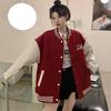 Autumn Winter Fashion Bomber Jackets for Women Streetwear Baseball Uniform Oversized Coat Jackets and Coats Loose Student