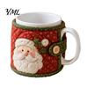 Christmas Sewing Kit for Beginners Quilted Mug Cozy Kit, DIY Holiday Fabric Craft with Festive Themed Kits Patterns, Sleeve Making Beginners, Handmade