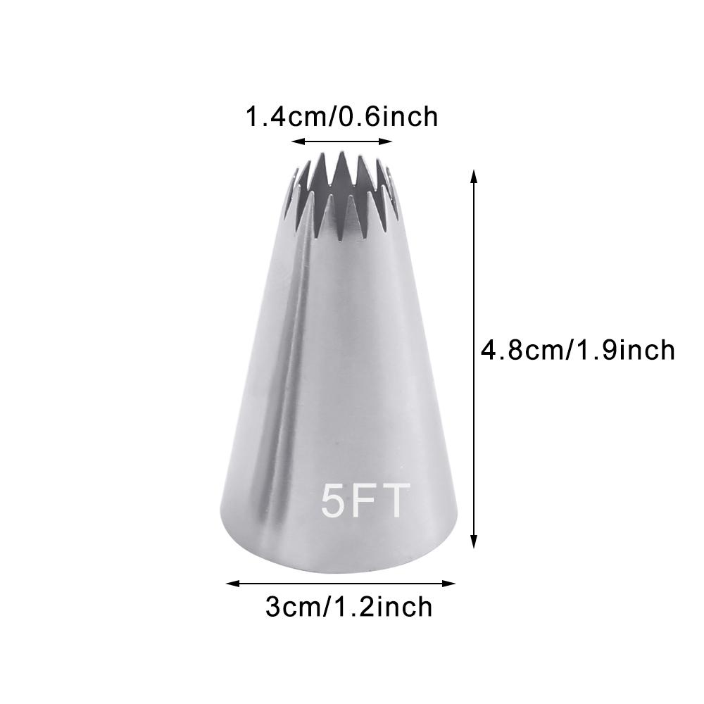 3 шт. зубчатые насадки для глазури в виде тюльпана, насадки из нержавеющей стали для крема, кондитерские насадки, мешки, инструменты для украшения торта и кексов
