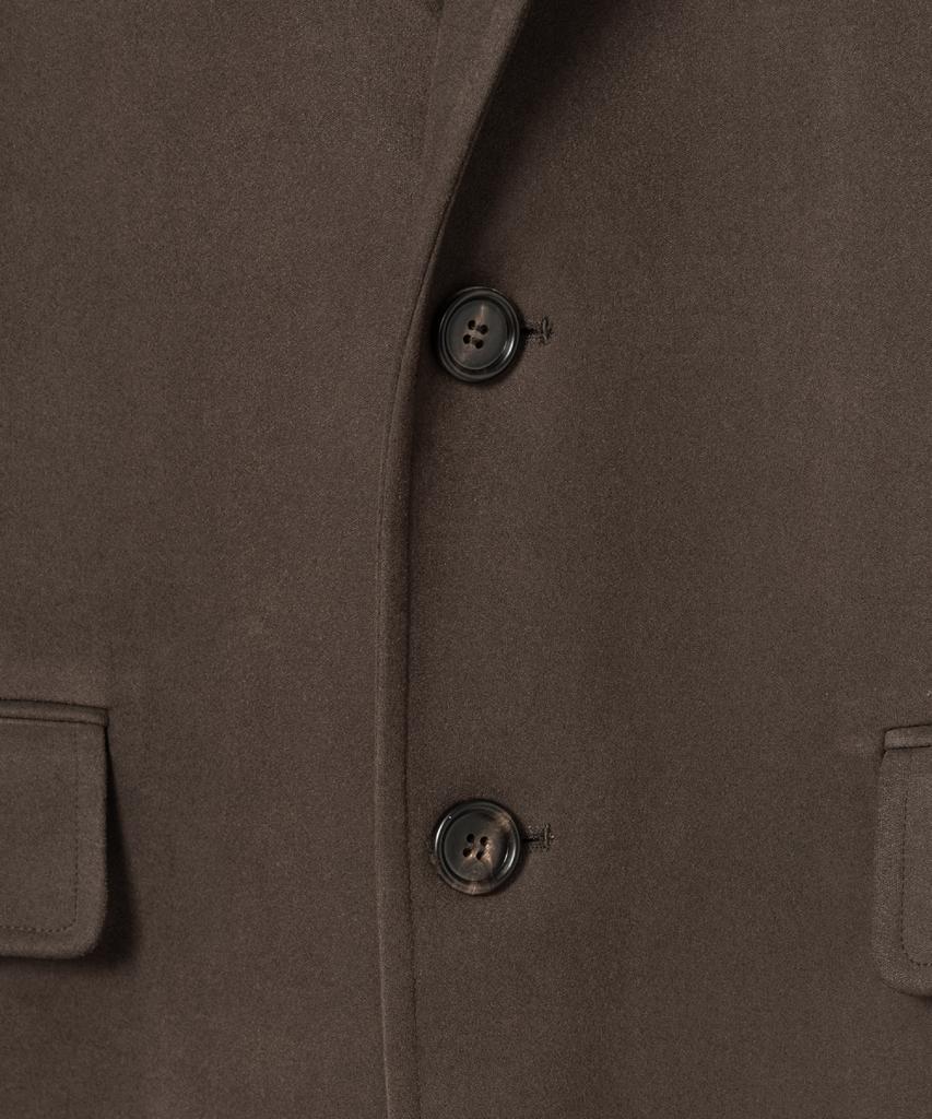 Nonblank Suede Oversized Jacket_Brown