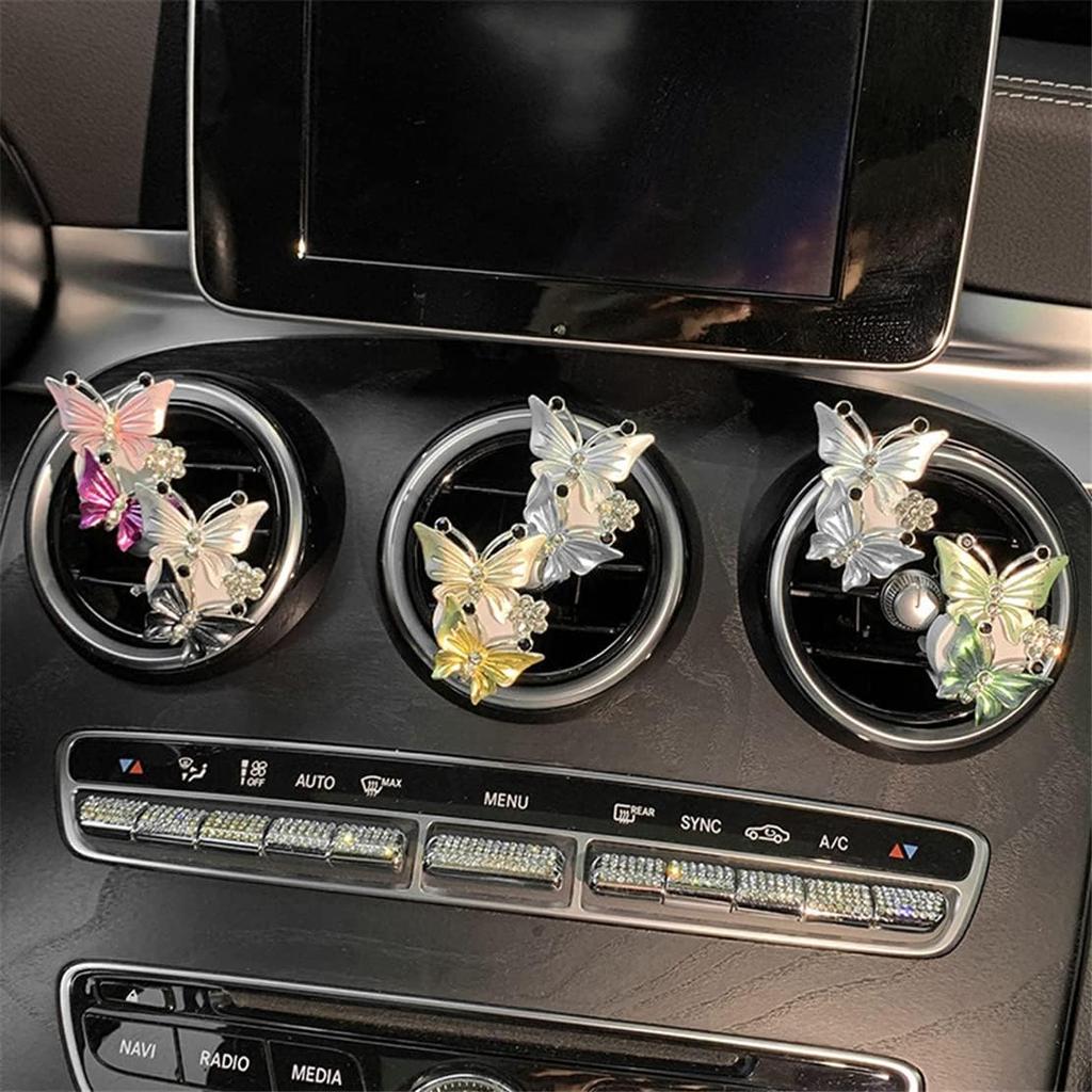 Аксессуары для автомобиля в виде бабочки, милый освежитель воздуха, зажим для вентиляционного отверстия, зажим для кондиционера, автомобильный освежитель воздуха, автомобильные аксессуары, шикарные автомобильные аксессуары для женщин
