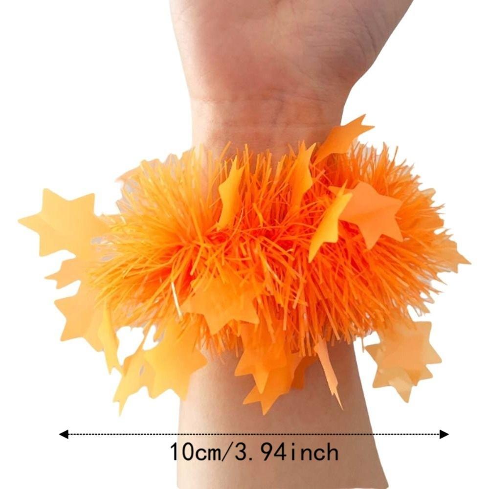 5pcs Shimmering Party Decorations Props Glowing Lightweight Plastic Wristbands Birthdays