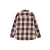 Uniqlo W23 Рубашка в клетку с заостренным воротником, свободная, с длинным рукавом, унисекс, темно-красная 462389-18