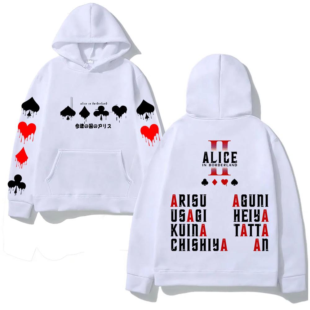 Alice In Borderland Hoodies Harajuku with Hooded Casual Comfortable Clothing High Quality Hoodie Retrofor Autumn/Winter Hooded