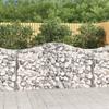 VidaXL Curved Gabion Baskets 3 Pcs 200x50x100/120 Cm Galvanized Iron, Gabion, Gabion Cage, Gabion Wall Basket, Wall 3145641