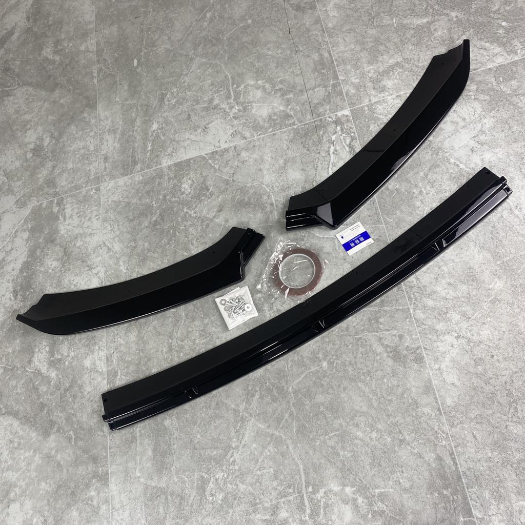 3 Pcs Gloss Black Car Front Bumper Lip Splitter Diffuser For Seat Leon 5F MK3 FR 2013-2016 Pre-Facelift Tuning Exterior Parts
