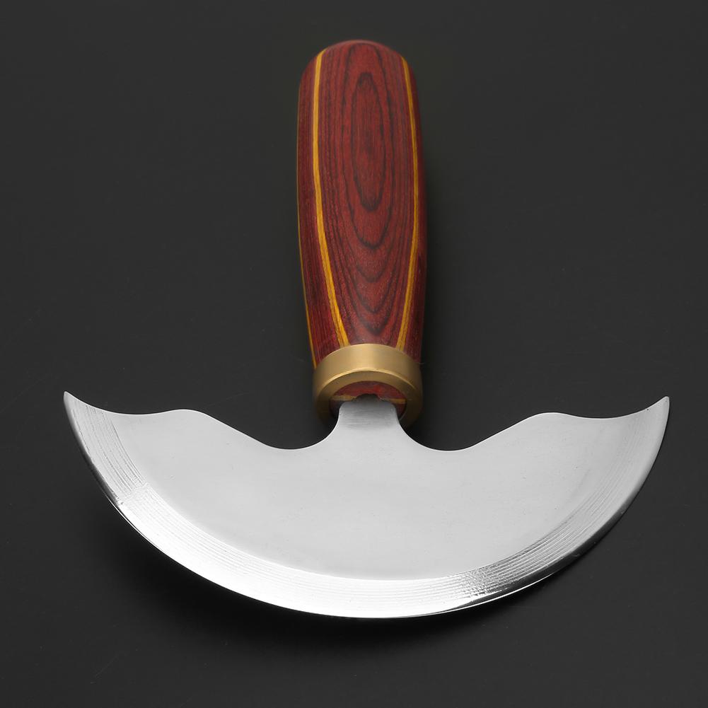 High Speed Steel Leather Craft Trim Tool Leather Round Knife for Cutting, Trimming