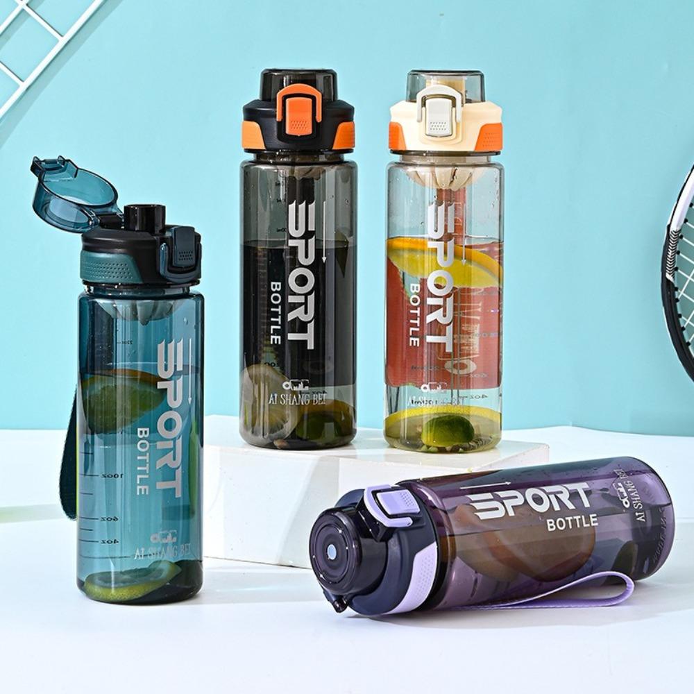 Plastic Clear Drink Bottle Leakproof Travel Kettle Portable Sports Water Bottle