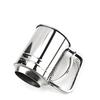 Flour Sieve Stainless Steel Flour Sifter Hand Cranking Flour Sifter Double Layers Powder Sugar Shaker with Hand Press Design