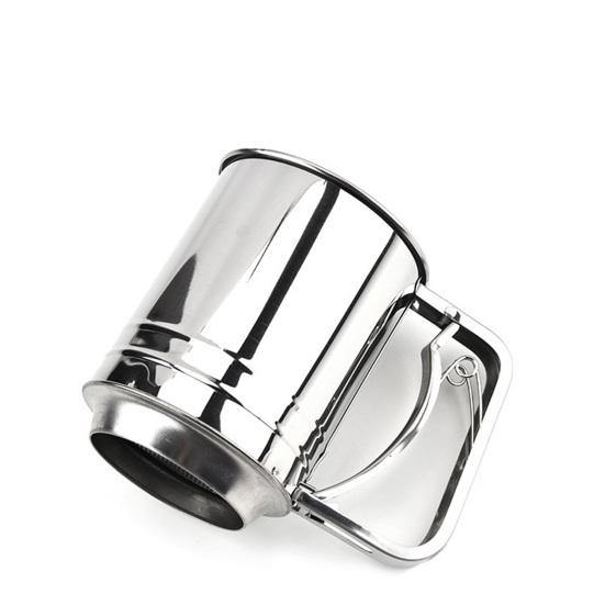 Сито для муки Сито для муки из нержавеющей стали Ручное сито для муки Двухслойное