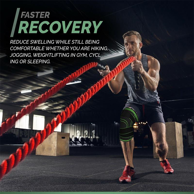 Коленный бандаж, компрессионный ремень, рукав, спортивная защитная связка, регулируемая