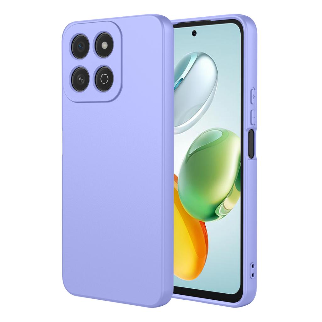 Новый однотонный гибкий чехол из жидкого силикона для Honor 200 smart X7C Защитная накладка Бампер Coque Capa Shell Fundas