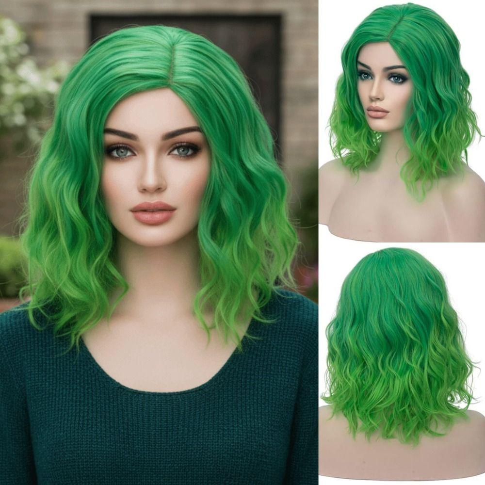 Natural Short Wavy Curly Wig Fashionable Cosplay Lolita Wigs Cosplay Party
