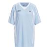 Adidas Футболка Originals X Sporty Oversize Jersey с коротким рукавом, женские топы, блестящие, синего цвета JD1133