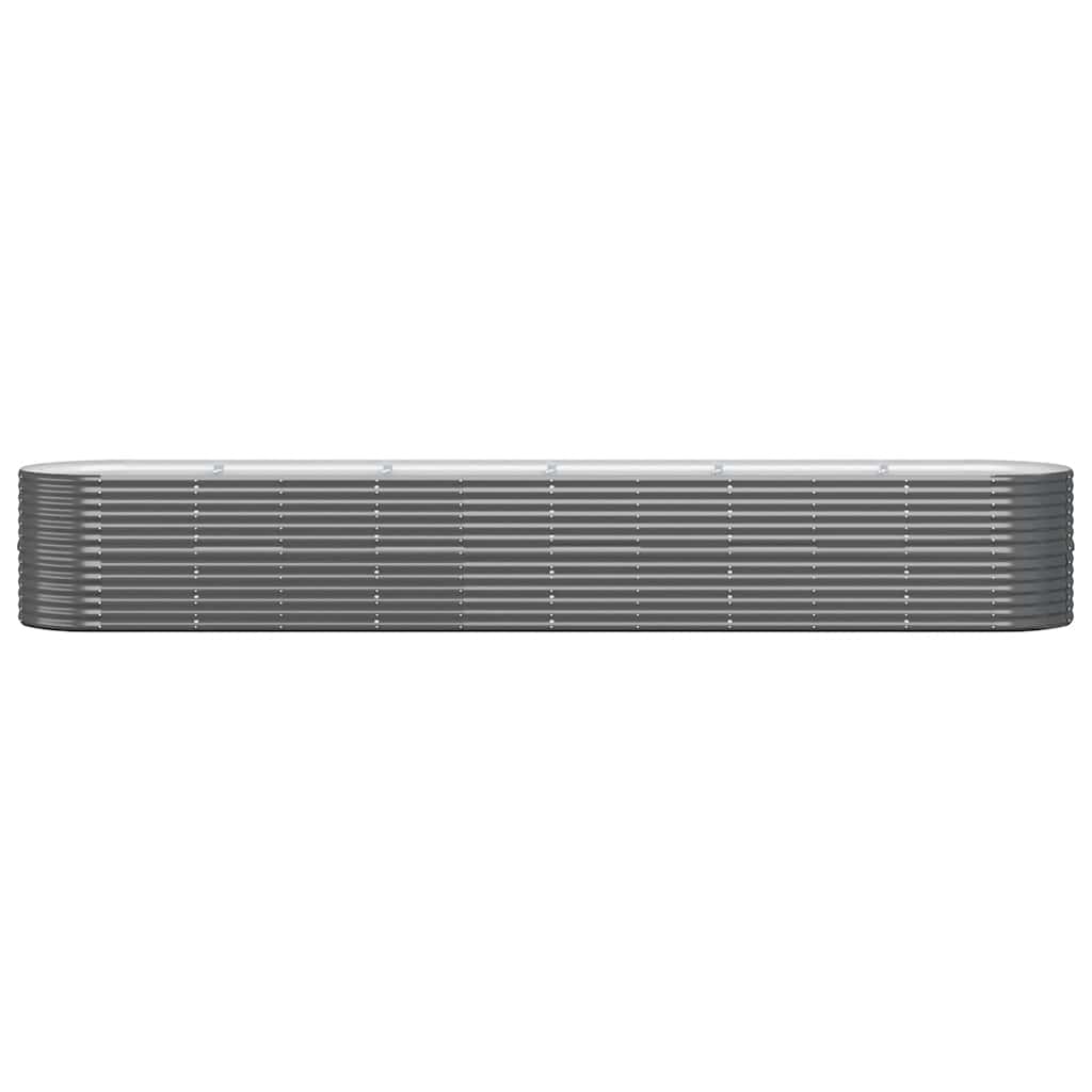 Raised Garden Bed Galvanized Steel 440 x 80 x 68 cm Anthracite