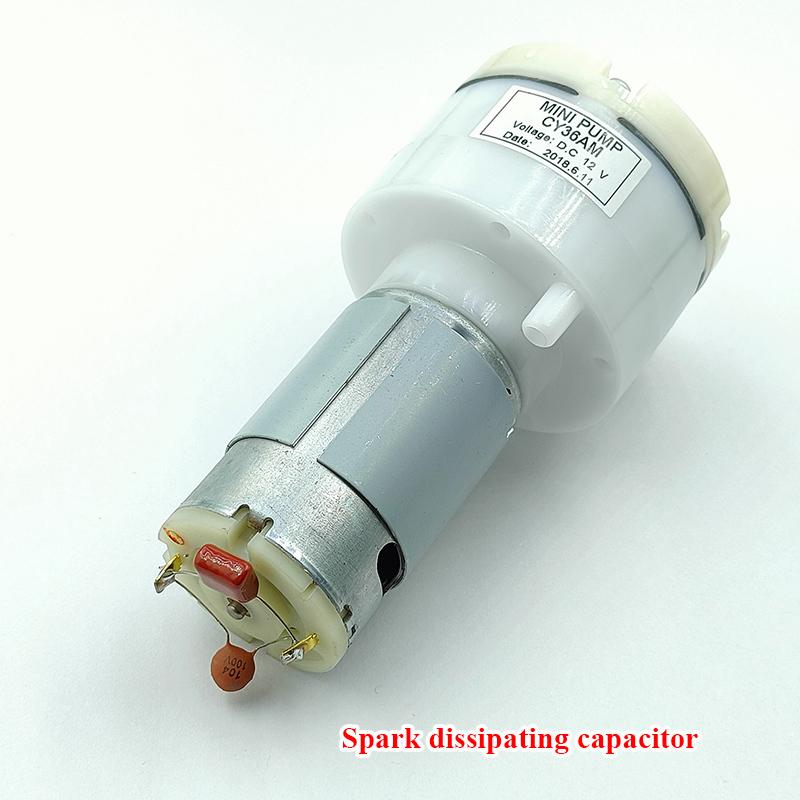 WP36C DC 12V 10L/M -60KPa Large Flow Mini 555 Motor Vacuum Air Pump Negative Pressure Suction Diaphragm Pump DIY Packer Inflator