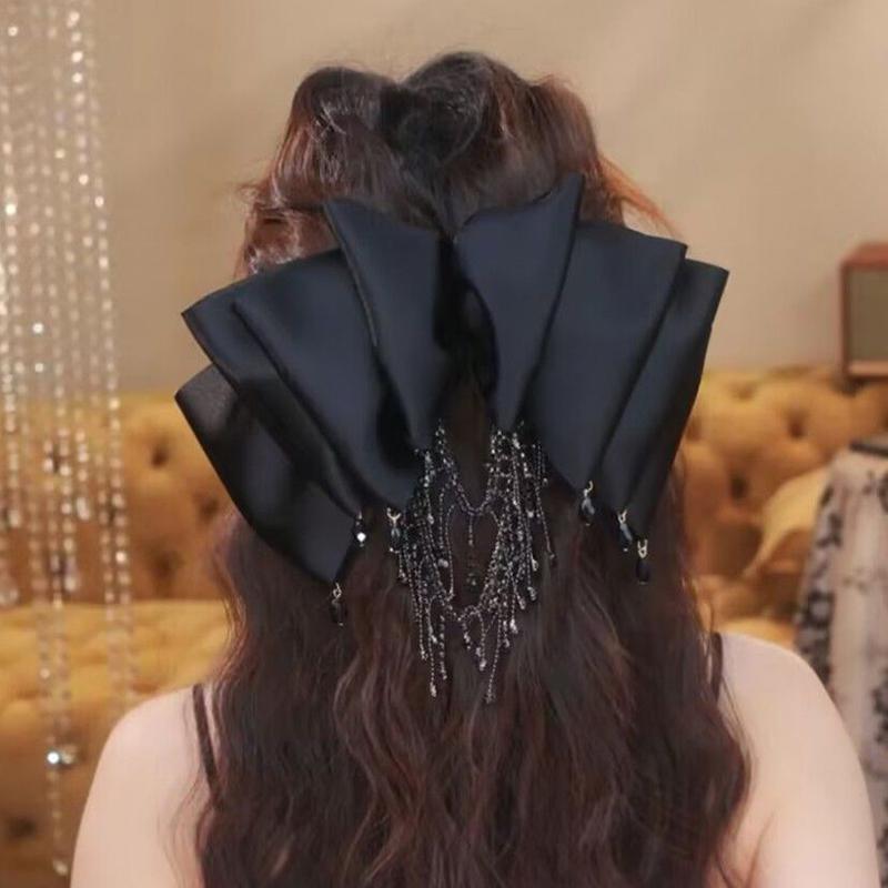 Французская многослойная лента бант заколка для волос кисточка элегантный бант шпильки аксессуары для волос для женщин