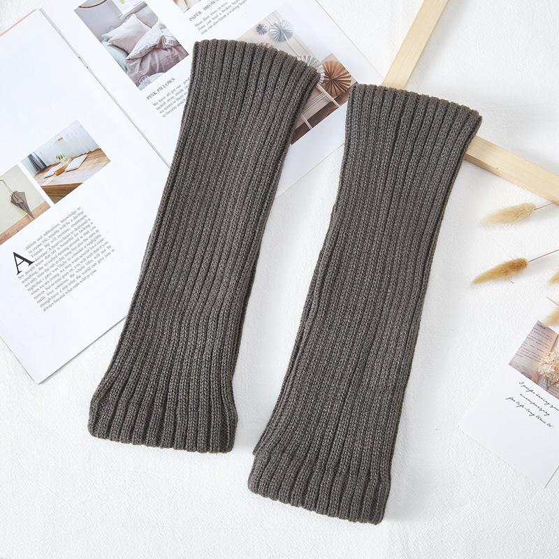 Очень длинные толстые вязаные красные шерстяные гетры 70 см для Нового года и Рождества