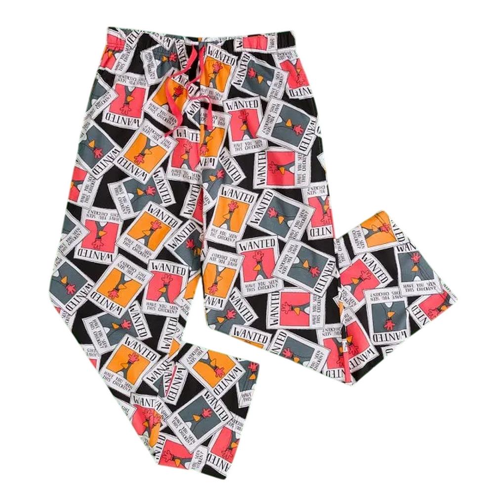 Уоллес и Громит Мужские Штаны для Отдыха 'Wanted Poster Feathers McGraw'