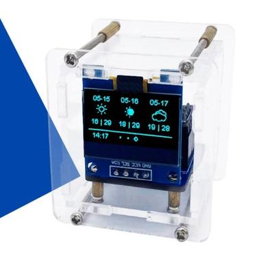 1 Комплект Wifi Цифровые Часы Esp8266 Мини Погодные Часы Набор для Пайки Сделай Сам Электронная Многофункциональная Погодная Станция